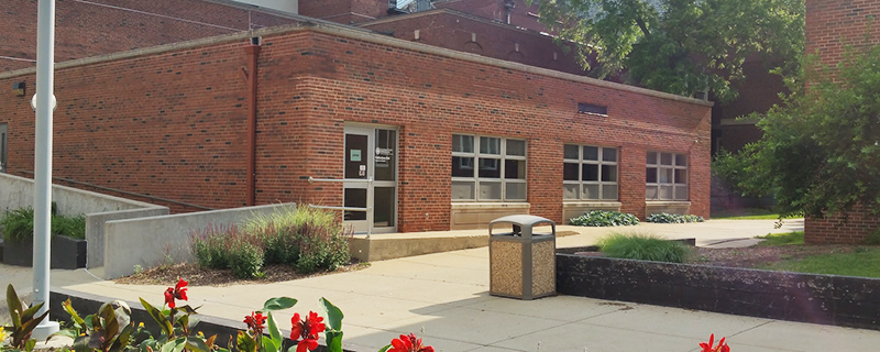 The Publications Unit building entrance